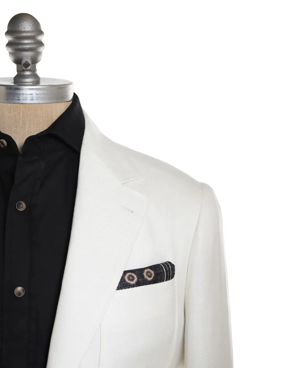 Off White Donegal Chevron Sportcoat