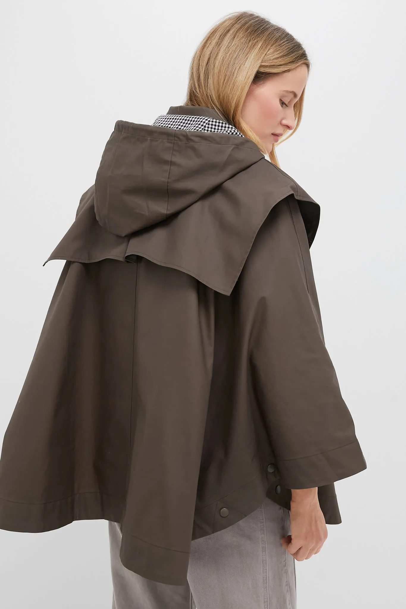 Olive Fletcher Wax Poncho