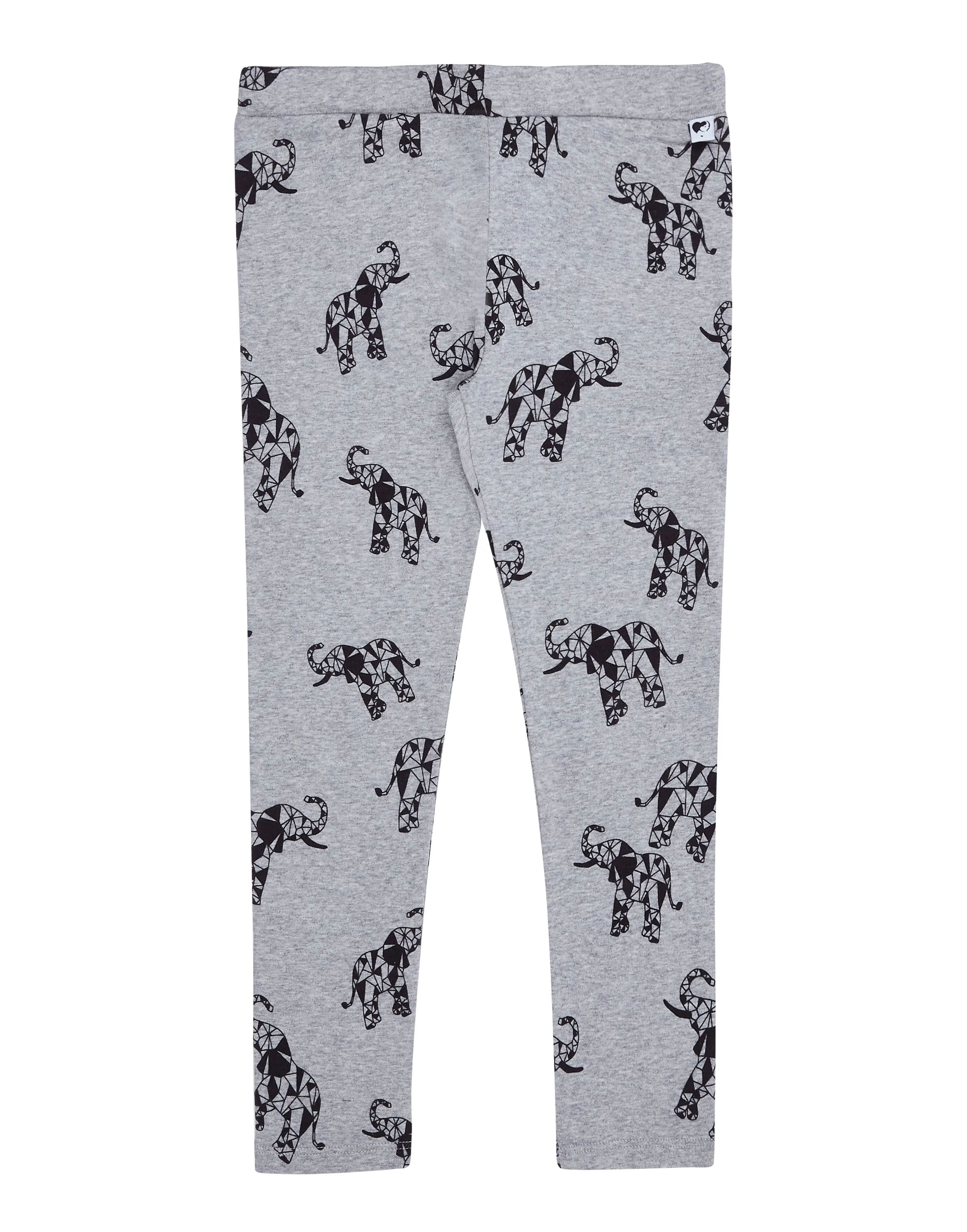 Organic Cotton Leggings Geometric Elephant