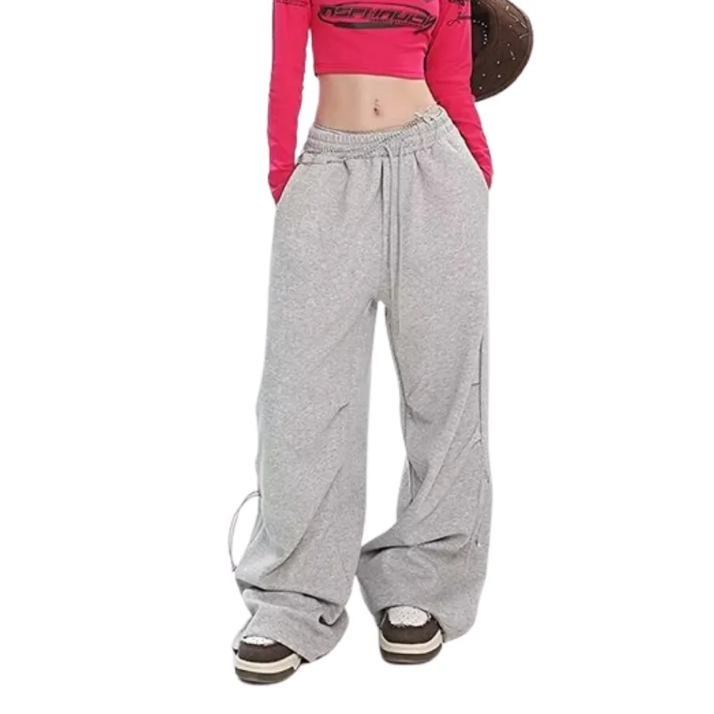 Oversized Solid Drawstring Sweatpants