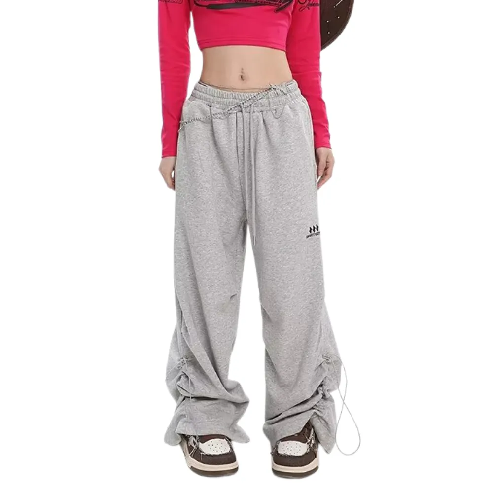 Oversized Solid Drawstring Sweatpants