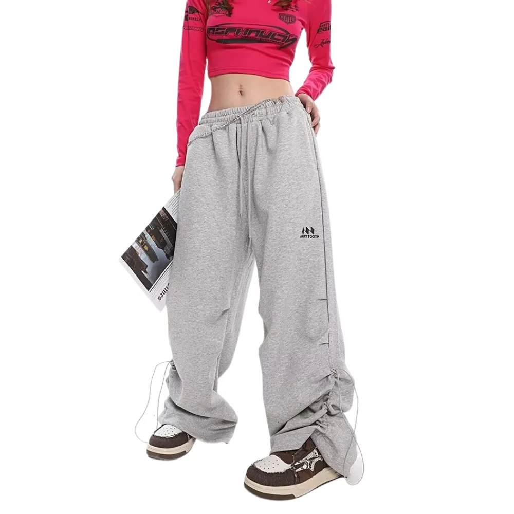 Oversized Solid Drawstring Sweatpants