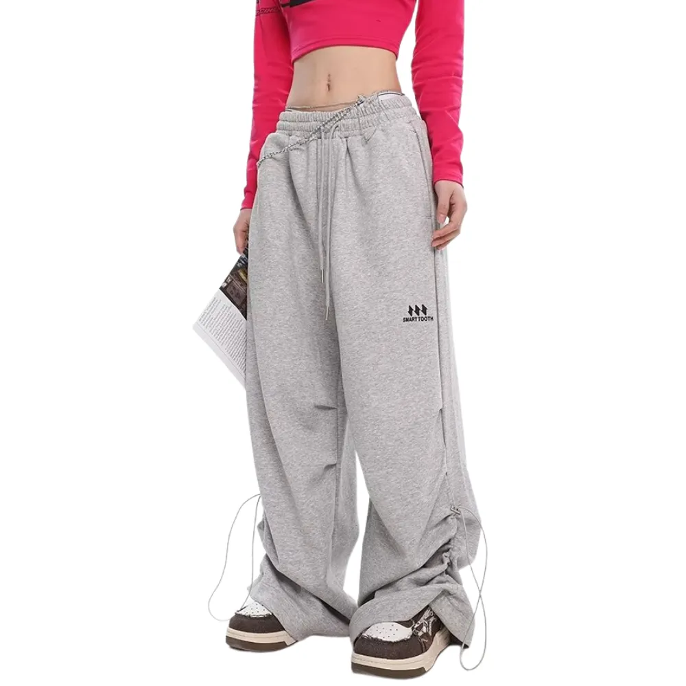 Oversized Solid Drawstring Sweatpants