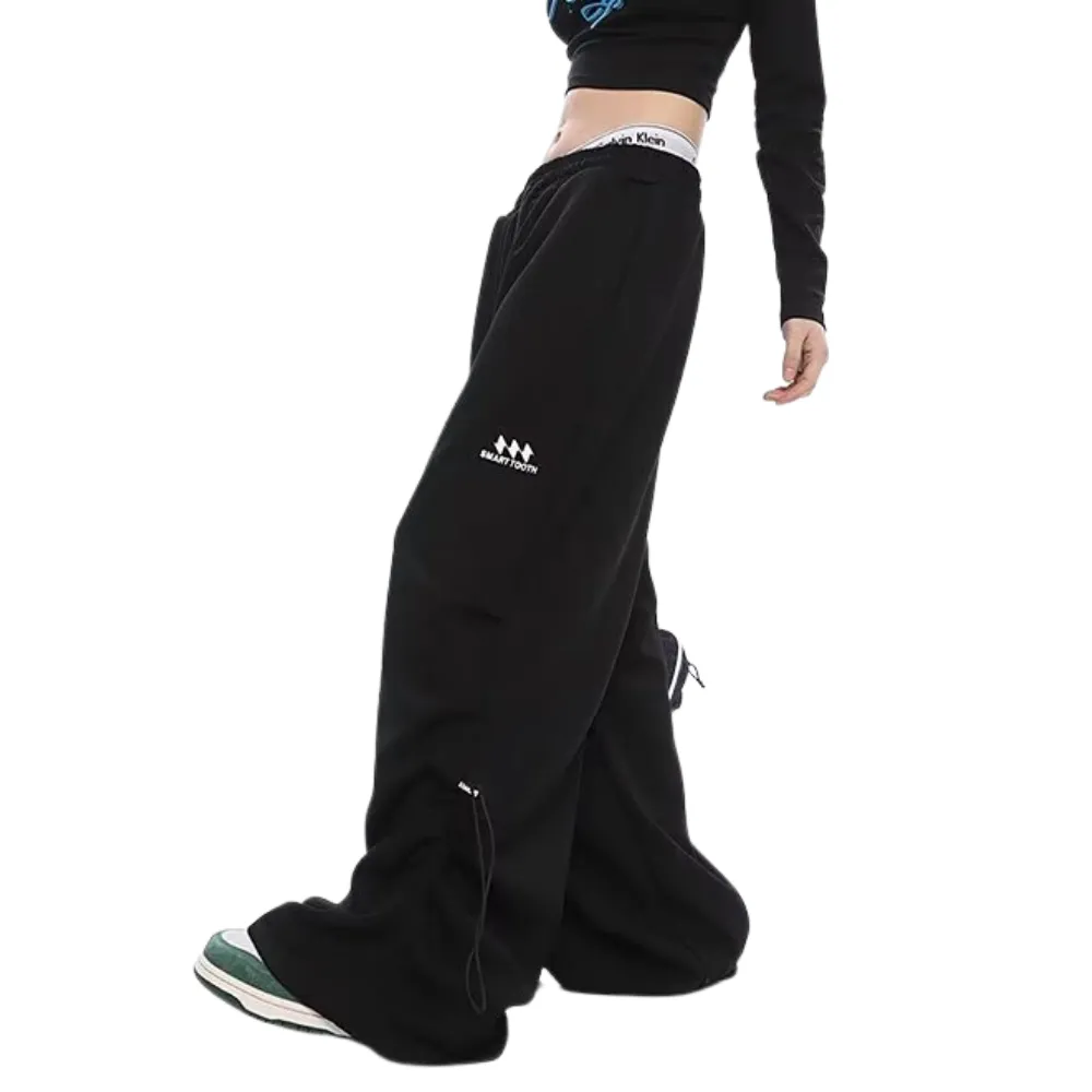 Oversized Solid Drawstring Sweatpants