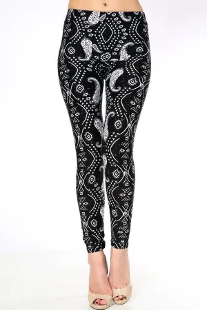 Paisley Print Leggings
