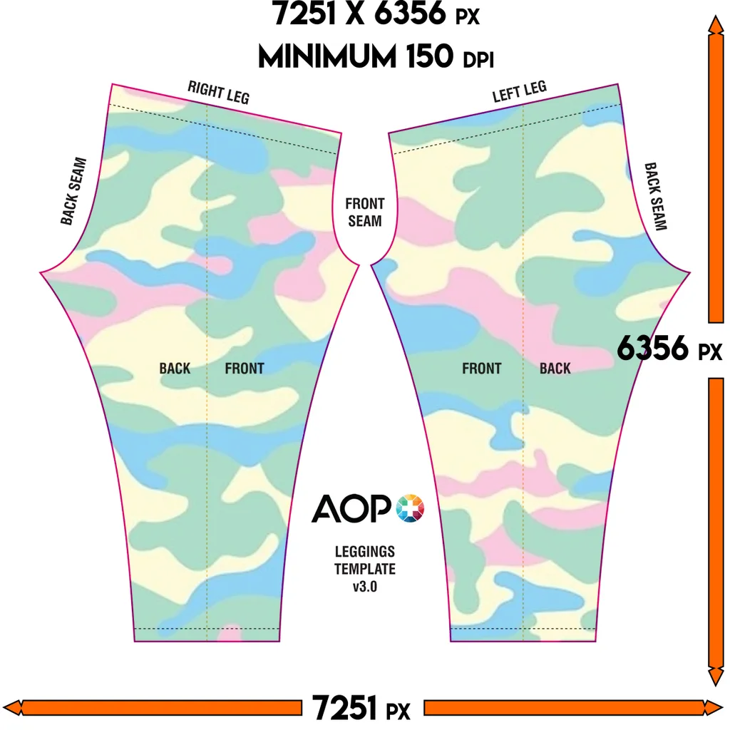 Pastel Colors Camo Leggings