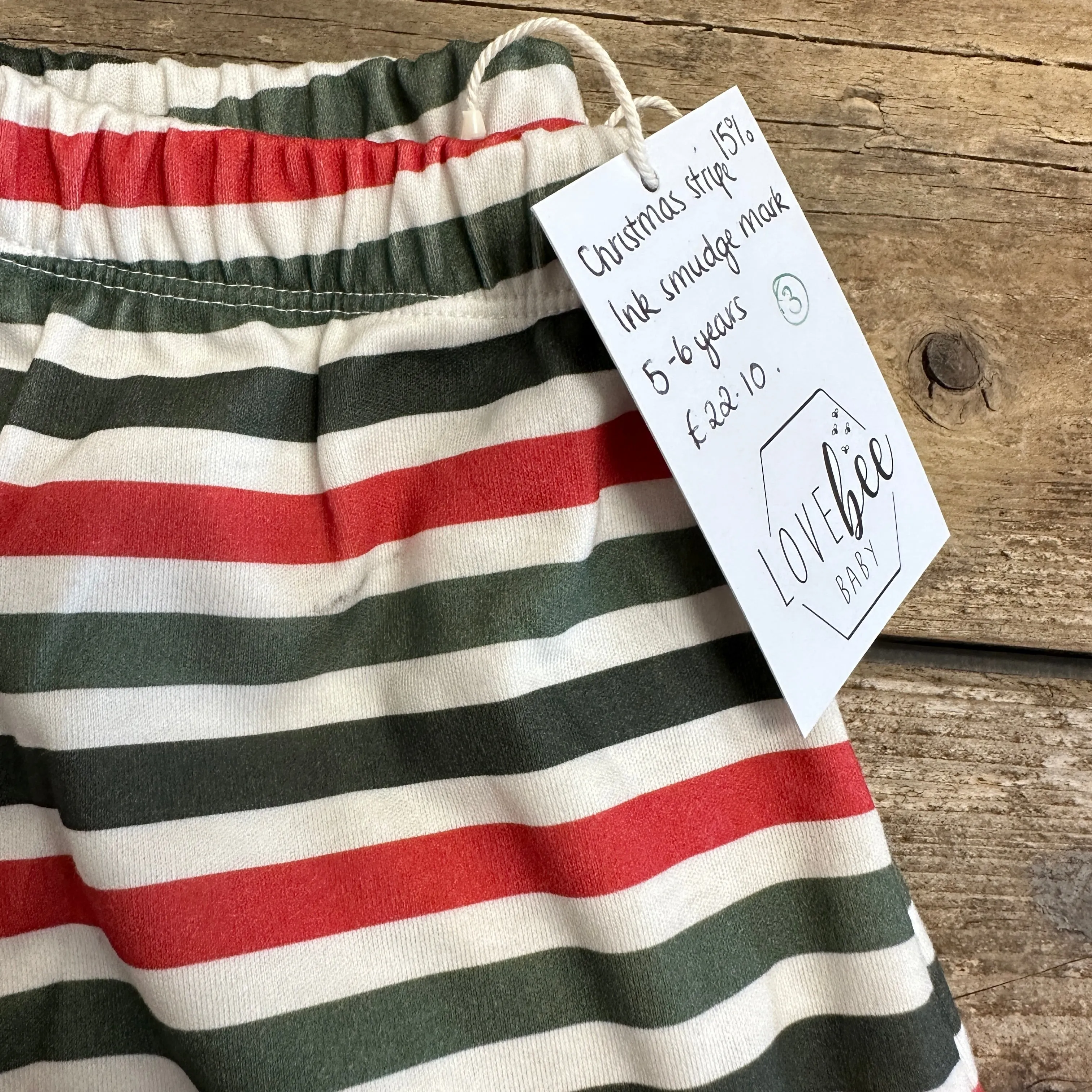 Perfectly Imperfect #2   #3 | Christmas Stripe Slim Leggings | 5-6 Years