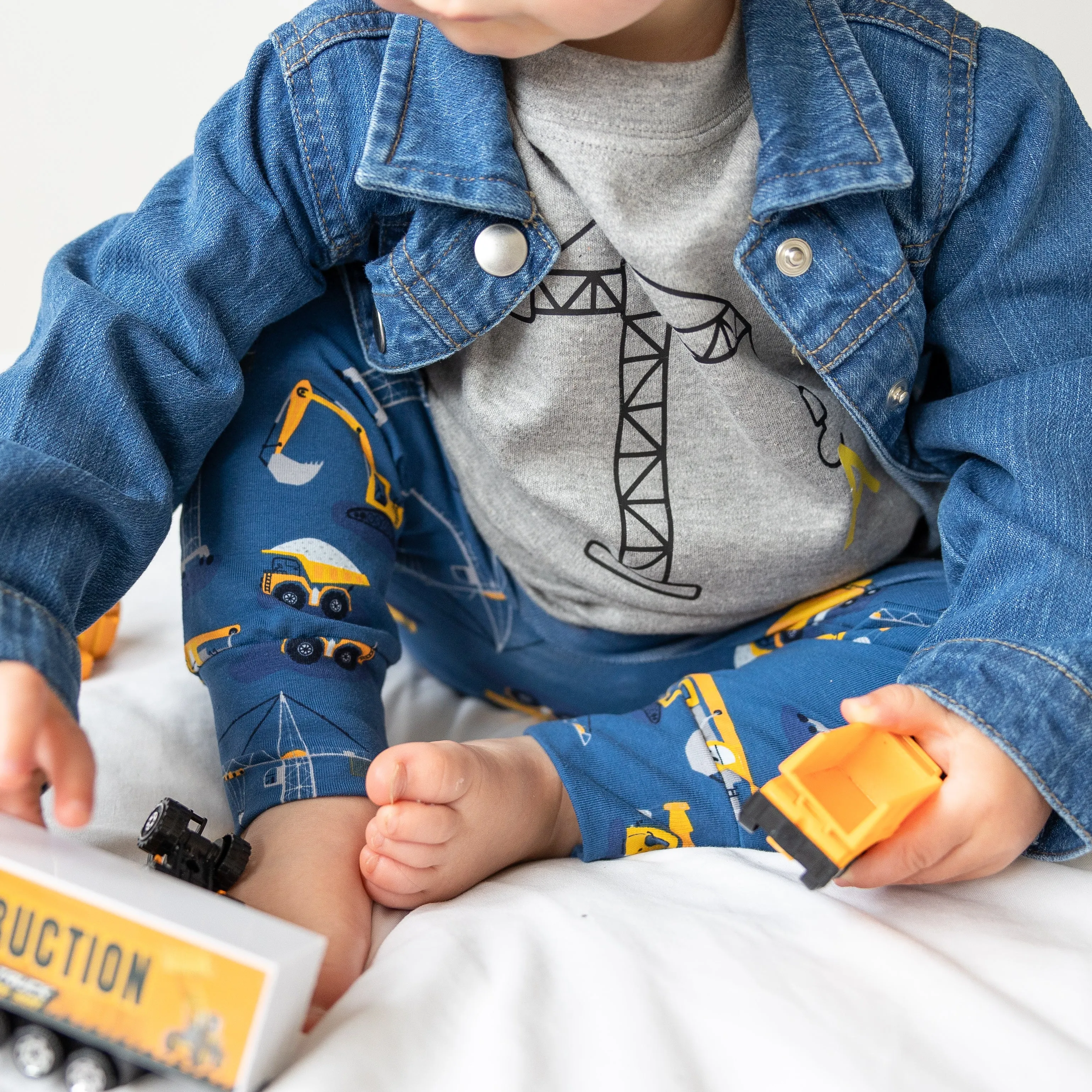 Personalised Grey construction T shirt