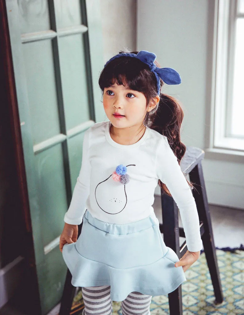 Pom-Pom Pear Blouse White
