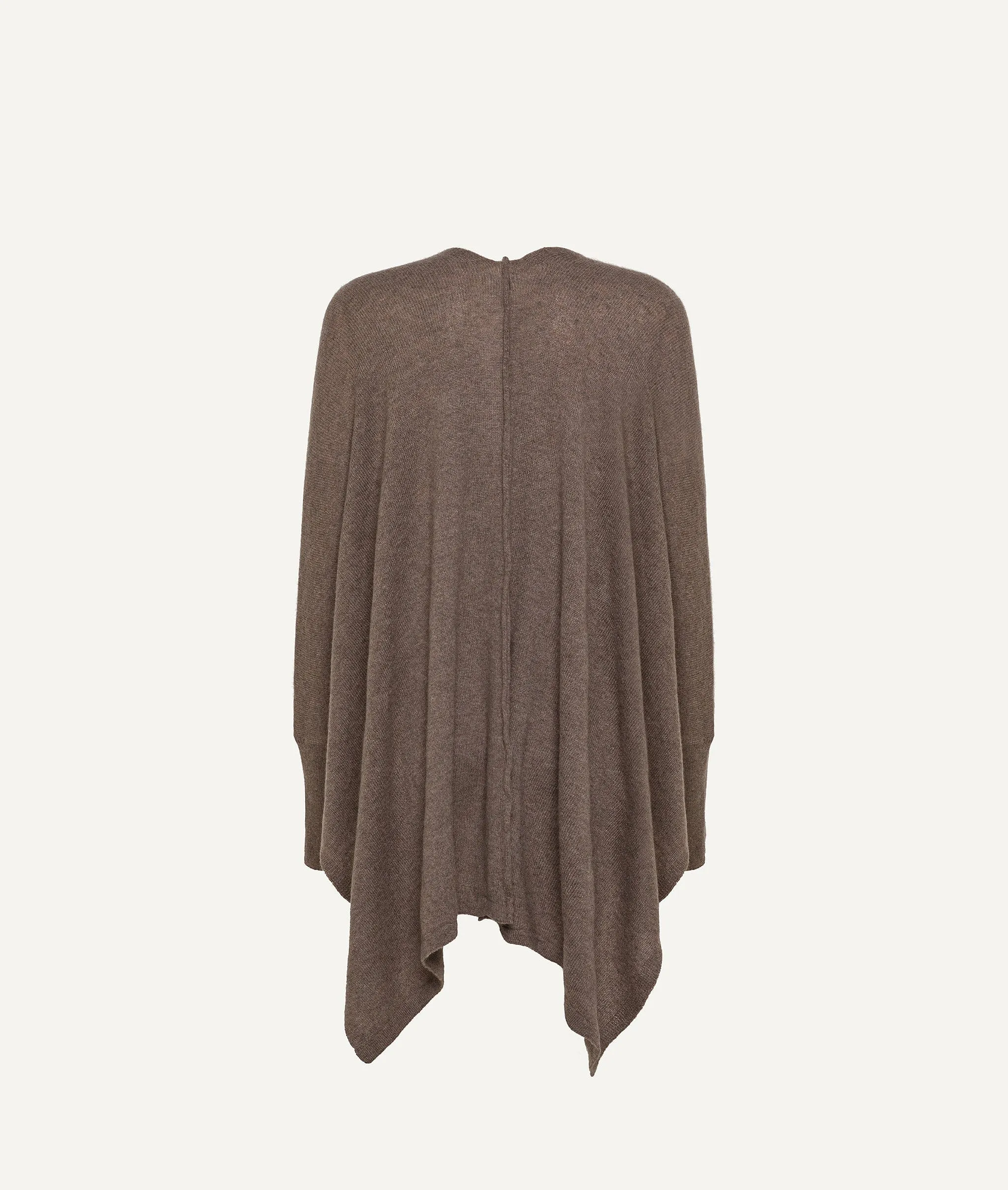 Poncho with Sleeves in Cashmere