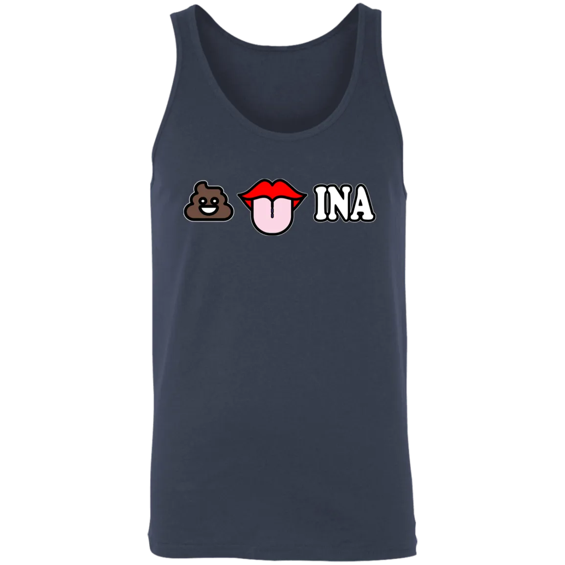 Poo Tongue Ina Unisex Cotton Tank Top