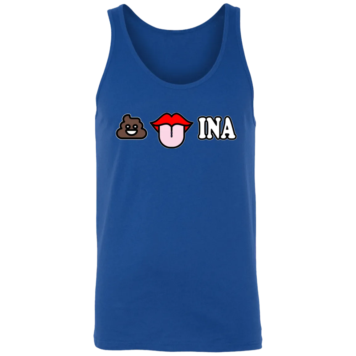 Poo Tongue Ina Unisex Cotton Tank Top