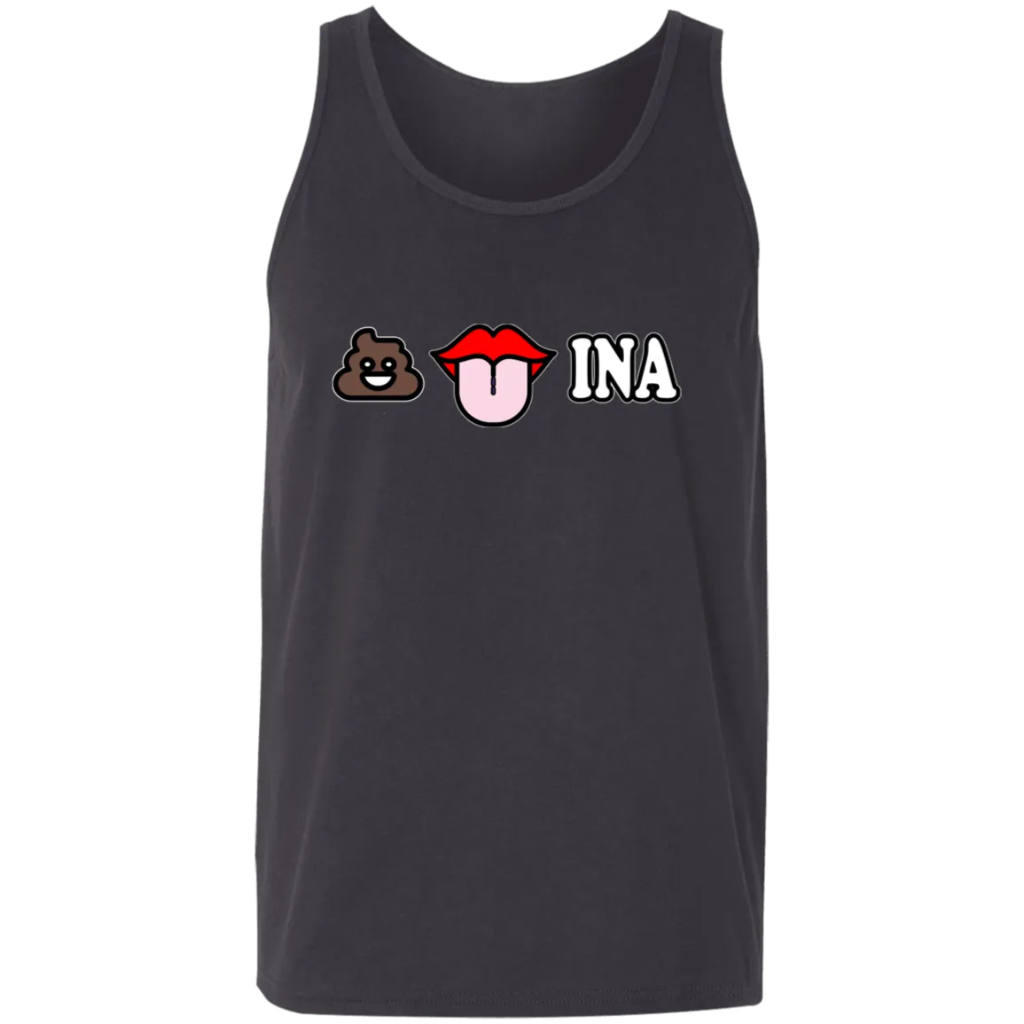 Poo Tongue Ina Unisex Cotton Tank Top