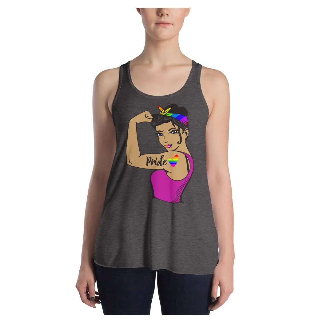 Prideful Rosie Racerback Tank (Hispanic)