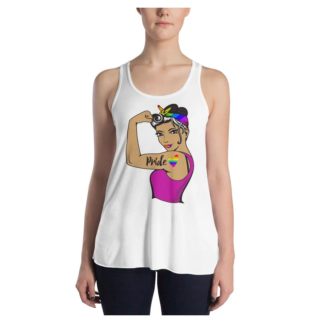 Prideful Rosie Racerback Tank (Hispanic)
