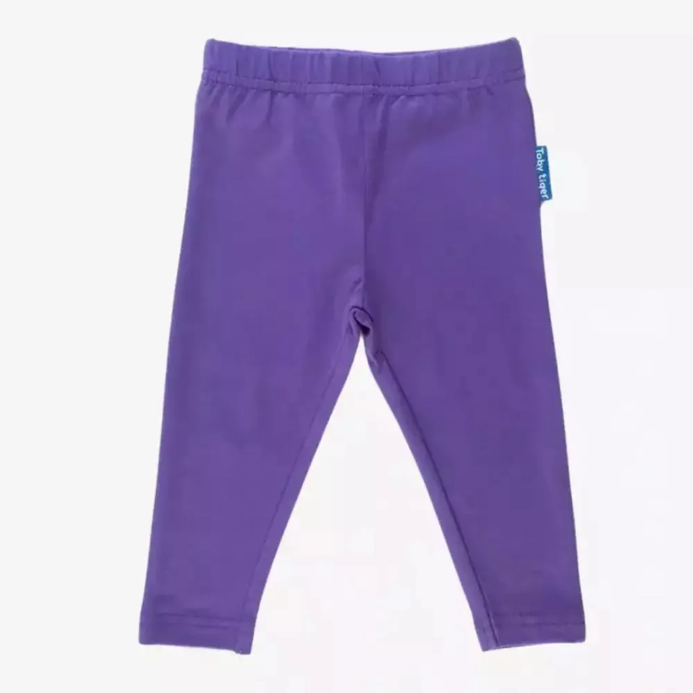 Purple Basic Leggings