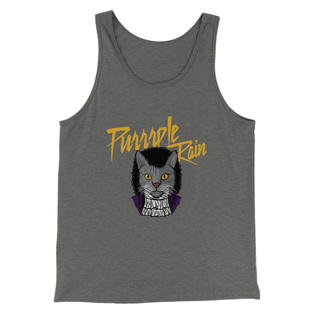 Purrrple Rain Men/Unisex Tank Top