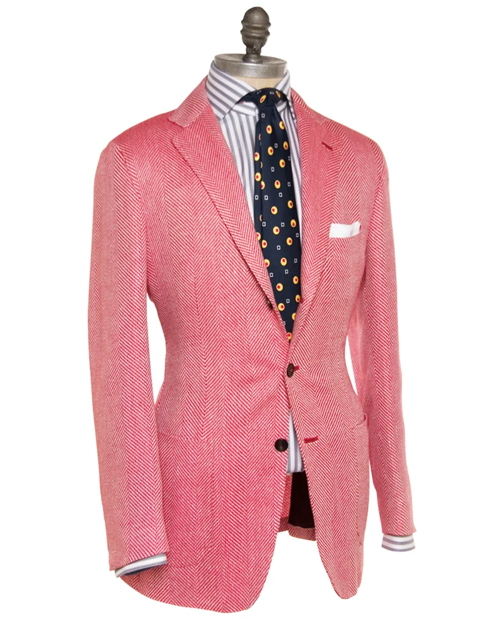 Red and White Chevron Sportcoat
