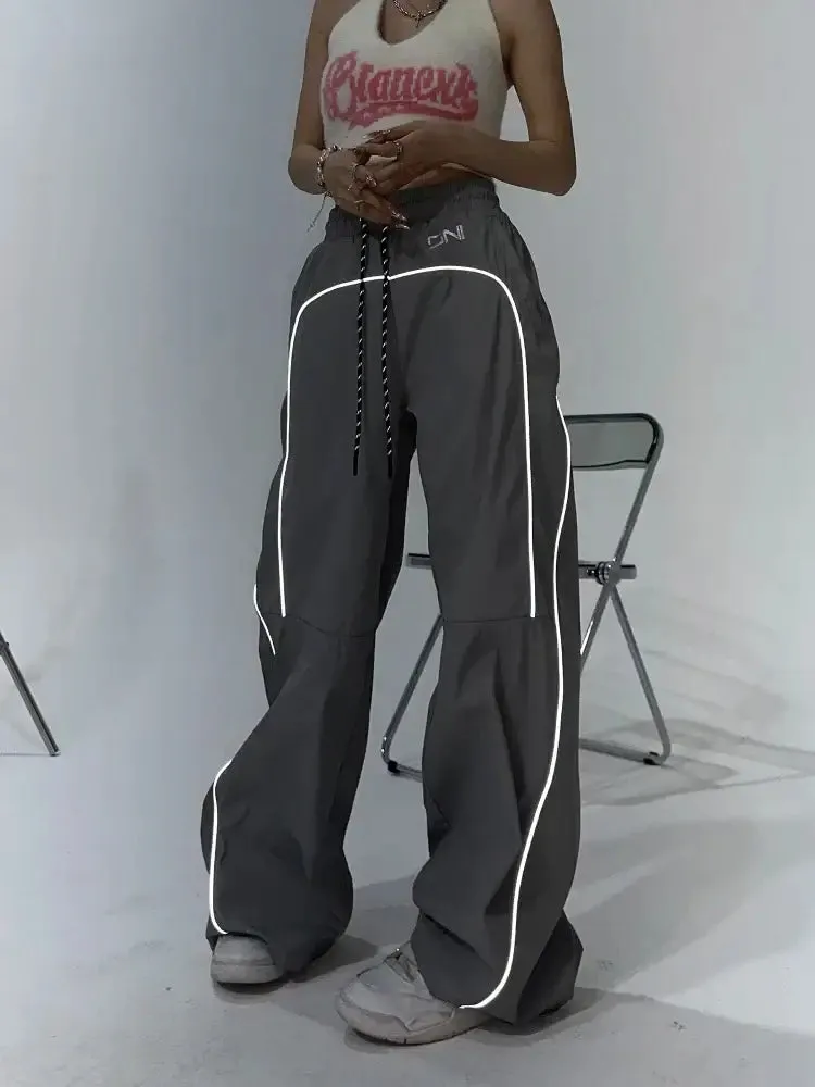 Reflective Parachute Pants
