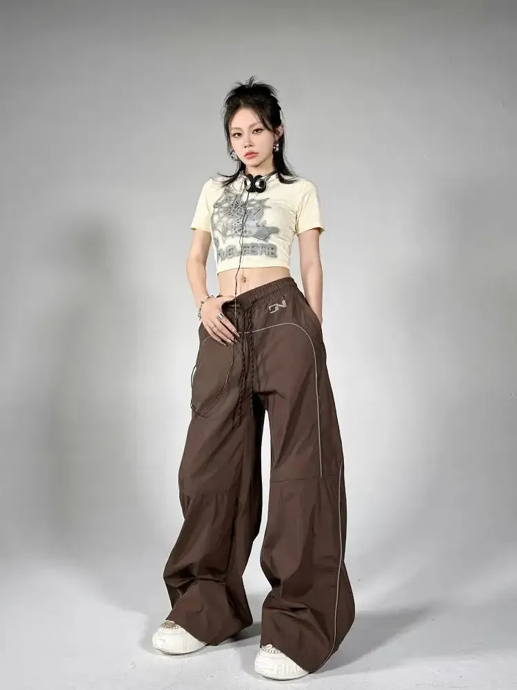 Reflective Parachute Pants