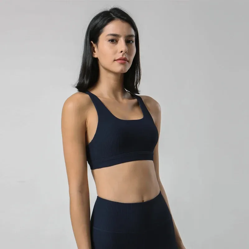 Ribbed Keyhole Bra Top