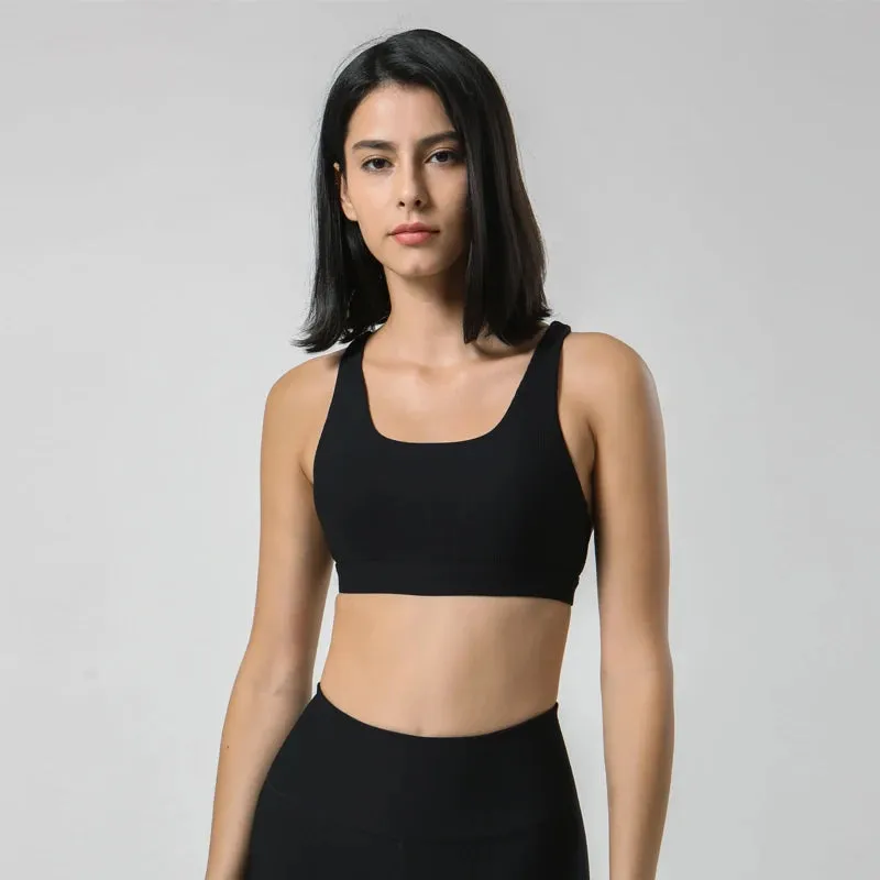 Ribbed Keyhole Bra Top