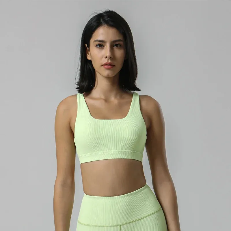 Ribbed Keyhole Bra Top