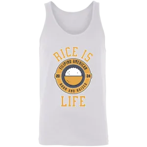 RIce is Life  Unisex Cotton Tank Top