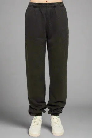 Samii Ryan Black Stone Wash Sweatpants