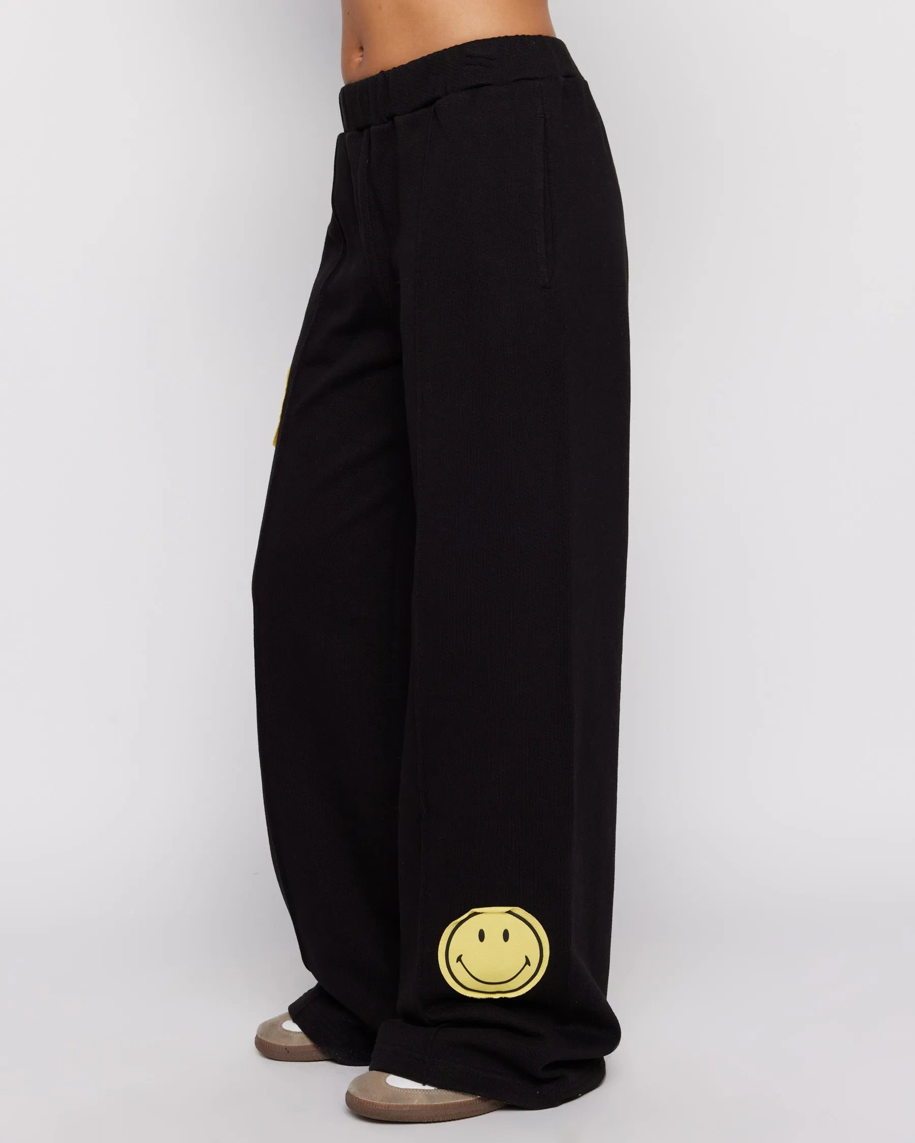 Samii Ryan Smiley® Straight Leg Black Jogger Pants