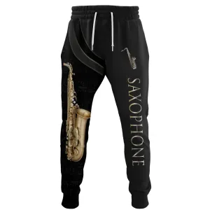 Saxophone Pants Saxophonist 3D Sweatpants Saxophone Jogger 02