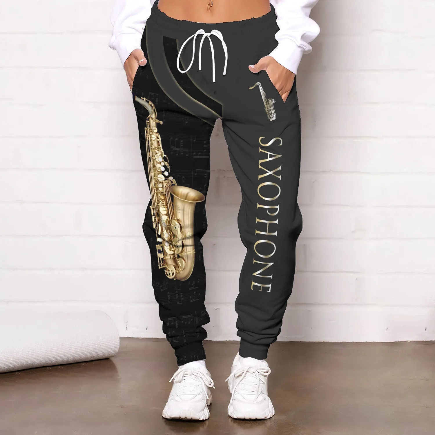 Saxophone Pants Saxophonist 3D Sweatpants Saxophone Jogger 02