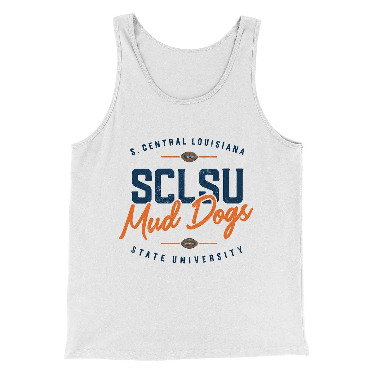 SCLSU Mud Dogs Football Funny Movie Men/Unisex Tank Top