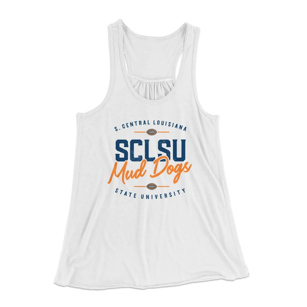 SCLSU Mud Dogs Football Women's Flowey Tank Top