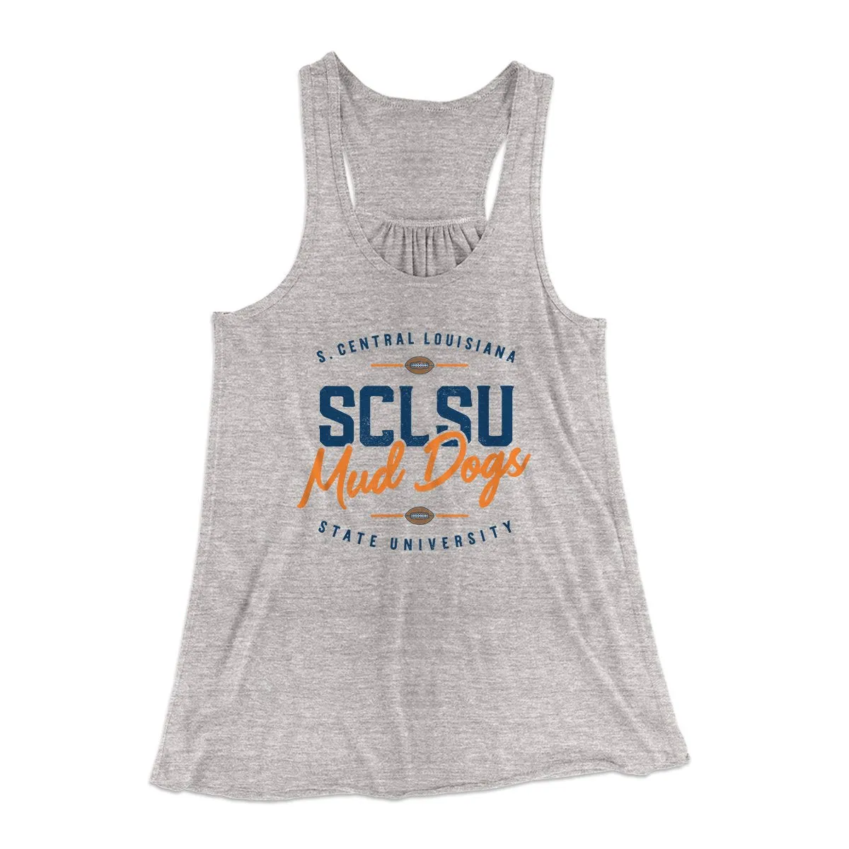 SCLSU Mud Dogs Football Women's Flowey Tank Top