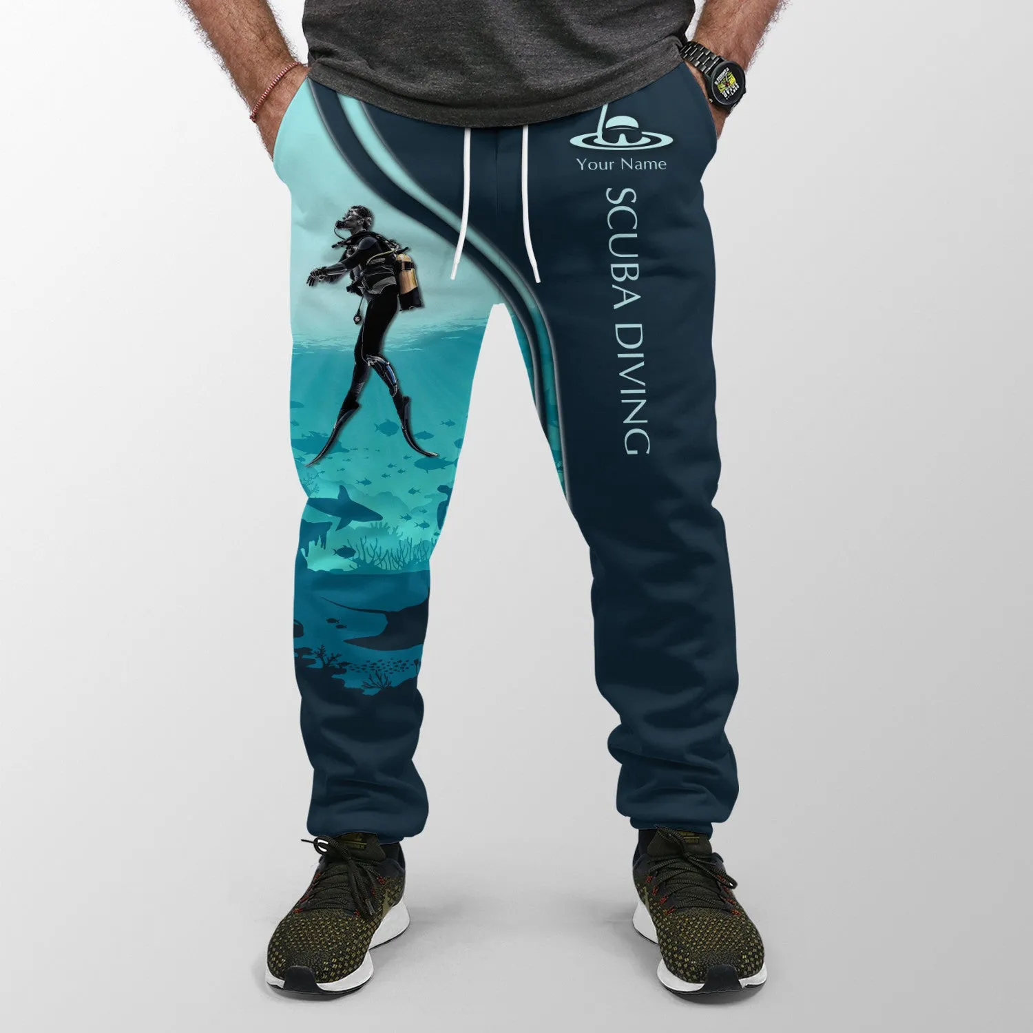 Scuba Diving Sweatpants Diving 3D Pants Custom Scuba Diver Jogger