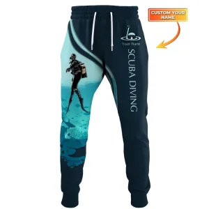 Scuba Diving Sweatpants Diving 3D Pants Custom Scuba Diver Jogger