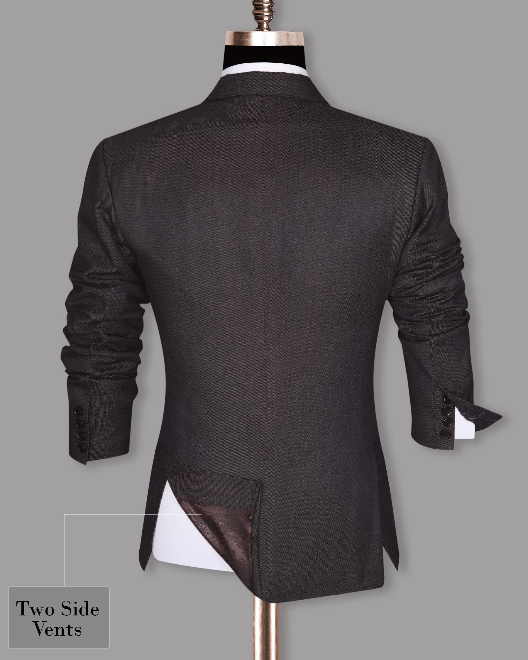 Ship Grey Double Breasted Blazer