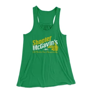 Shooter McGavin's Gold Jacket Tour Championship Women's Flowey Tank Top