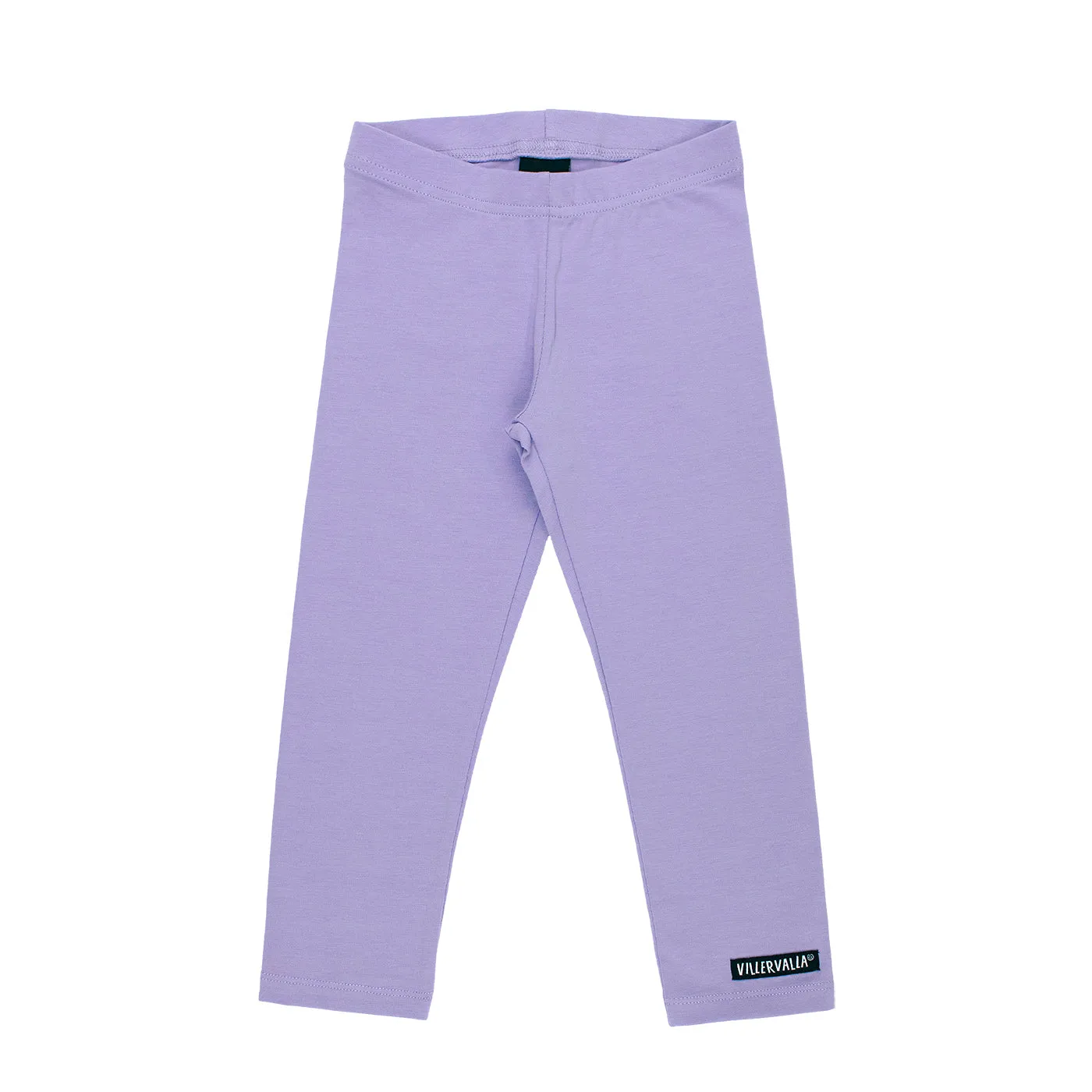 Solid Lavender Purple Plain or Basic, Organic Cotton Leggings by Villervalla