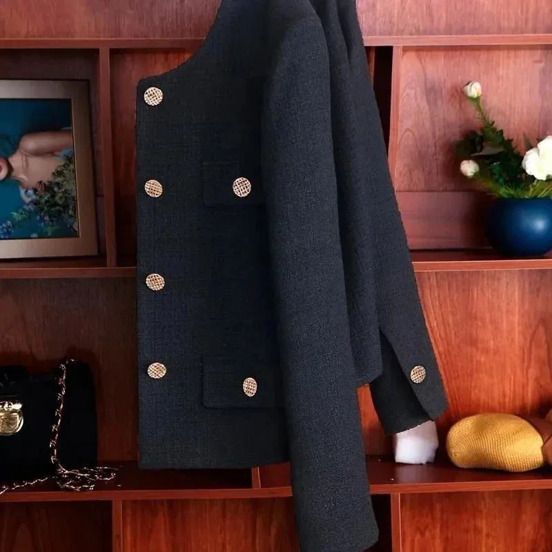 Spring Autumn Women's Blazers Elegant Slim Cropped Streetwear Green Suit Coat Fashion Ladies Jackets Outwear Female Tops