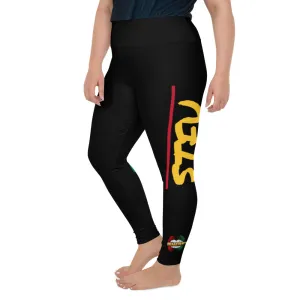 STFU Afrocentric Logo Plus Size Leggings - Black