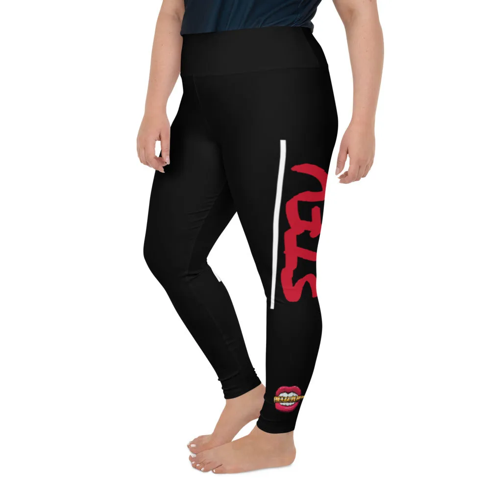 STFU Classic Logo Plus Size Leggings - Black