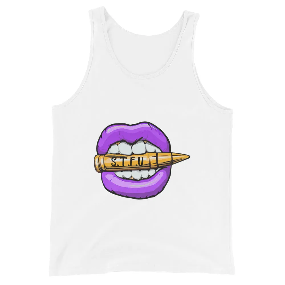 STFU Electric Purple Logo Unisex Tank Top