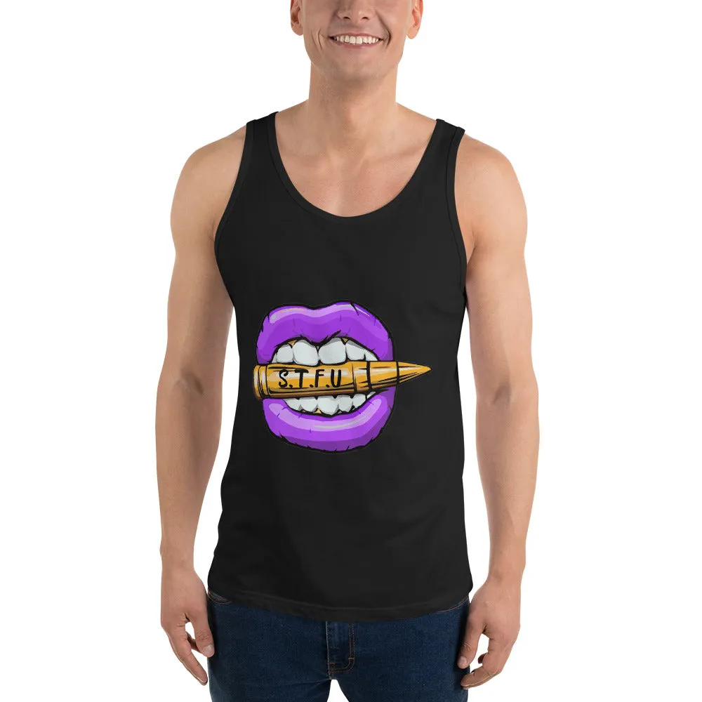 STFU Electric Purple Logo Unisex Tank Top