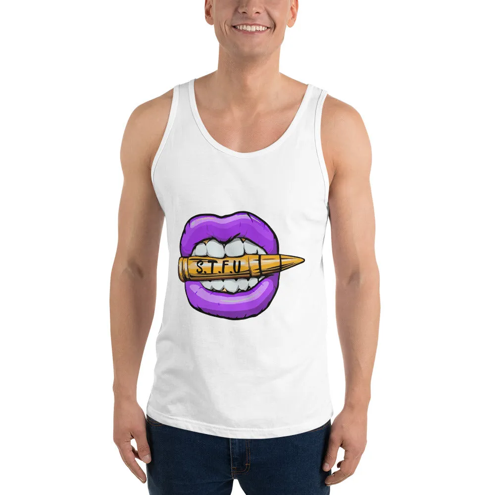 STFU Electric Purple Logo Unisex Tank Top