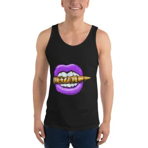 STFU Electric Purple Logo Unisex Tank Top