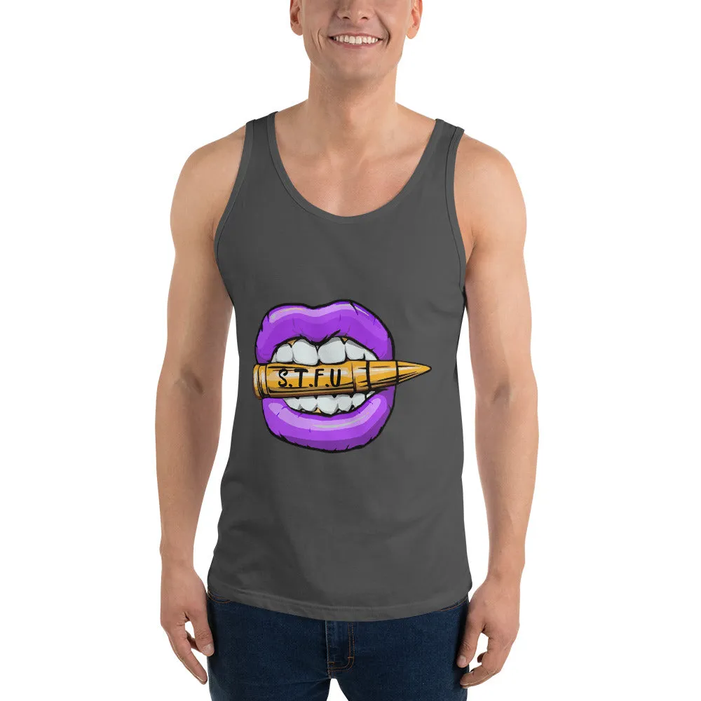 STFU Electric Purple Logo Unisex Tank Top
