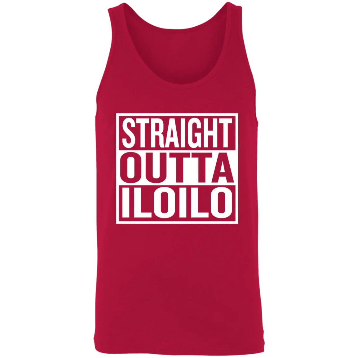 Straight Outta Iloilo Unisex Cotton Tank Top