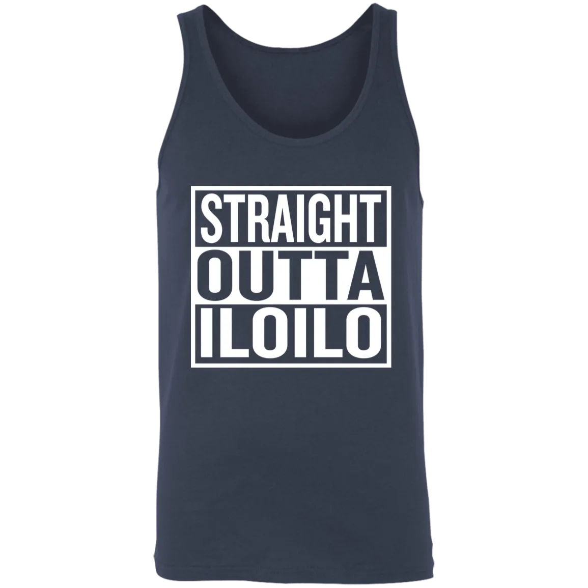 Straight Outta Iloilo Unisex Cotton Tank Top